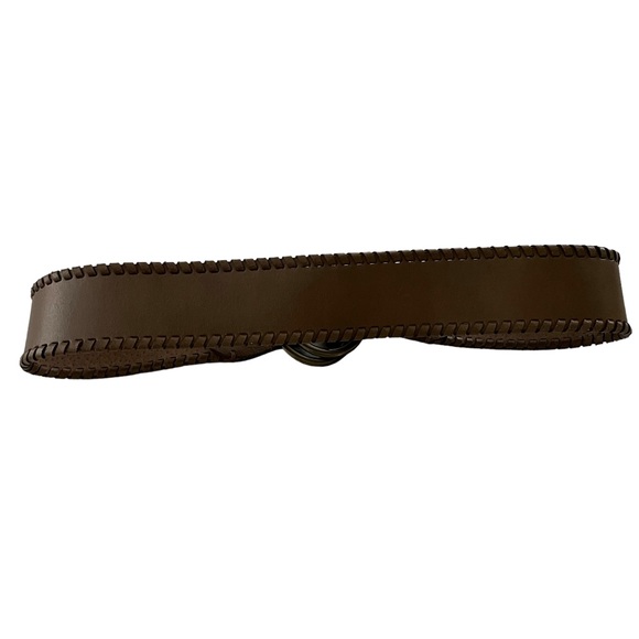 Another Line Inc Wide Hipster Leather Belt, Sz M - Picture 7 of 12